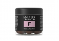 Lakrids by Bülow Small F - Mørk & Hav Salt |125g